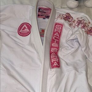 Women's Jiu-Jitsu Gi with Pink Floral Design